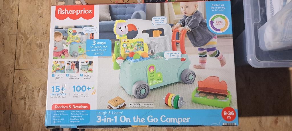 Jouet bébé Fisher Price "on the go camper", Enlèvement, Utilisé, Mobile, À roulettes