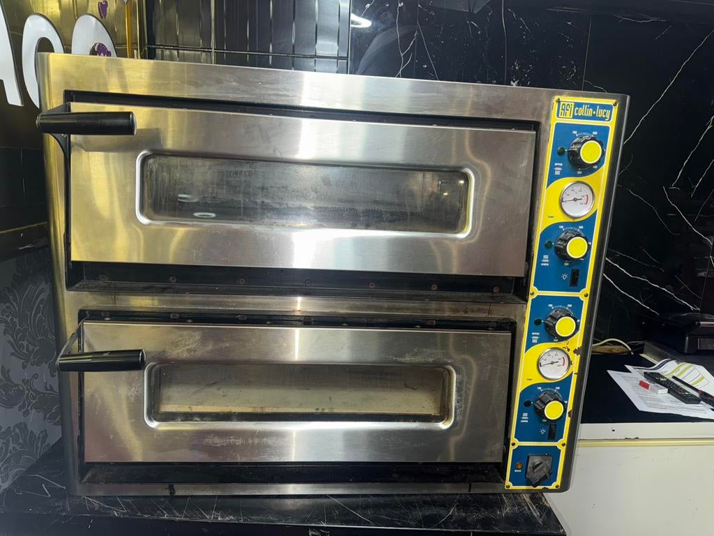 Four à pizza professionnel AFI Collin Lucy Double étage 2018, Enlèvement, Utilisé, Four