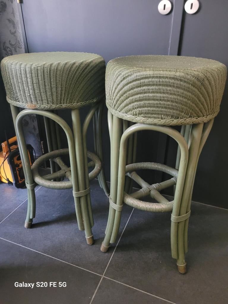 2 rotan barkrukken, Ophalen, Gebruikt