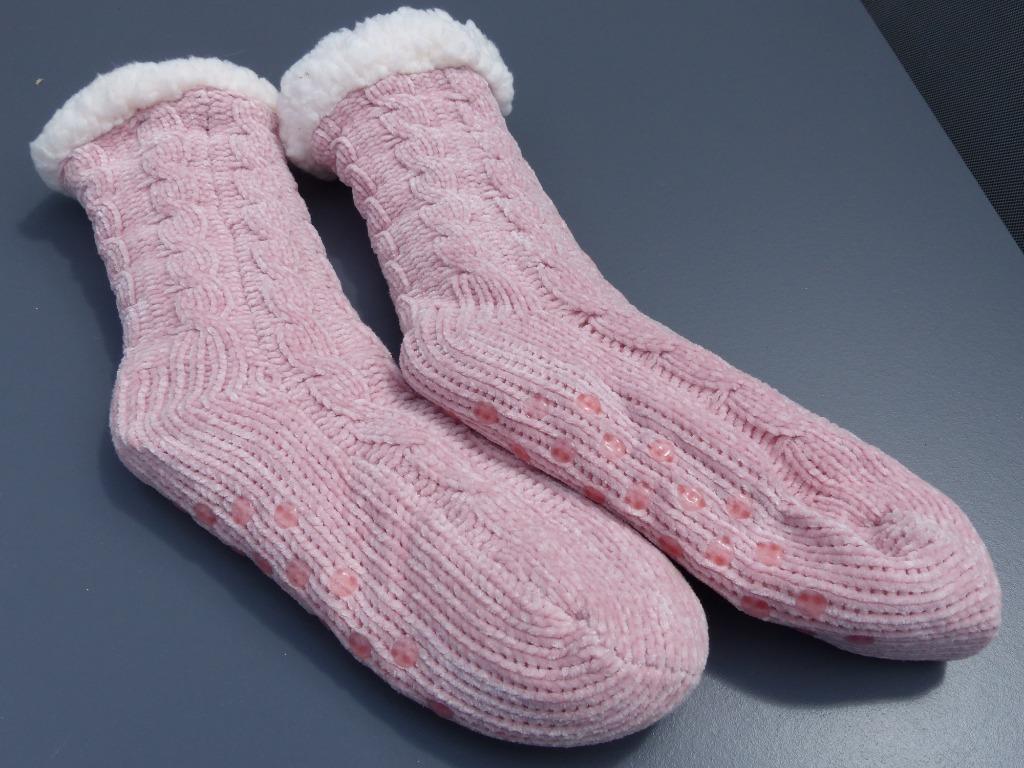 gebreide sokken met wol - dames, Ophalen of Verzenden, Nieuw, Roze