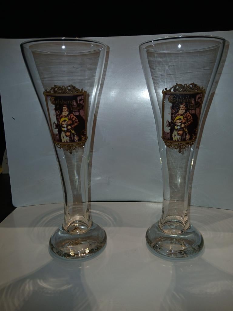 Carlsberg Lager, 2 verres, Enlèvement ou Envoi, Comme neuf