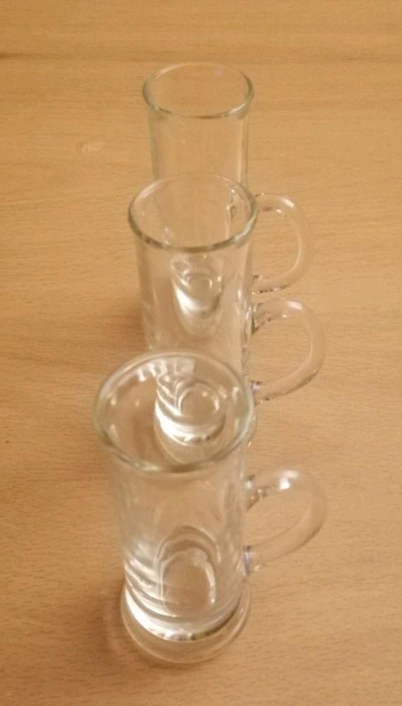 3 verres à peket avec anse, Enlèvement ou Envoi, Comme neuf