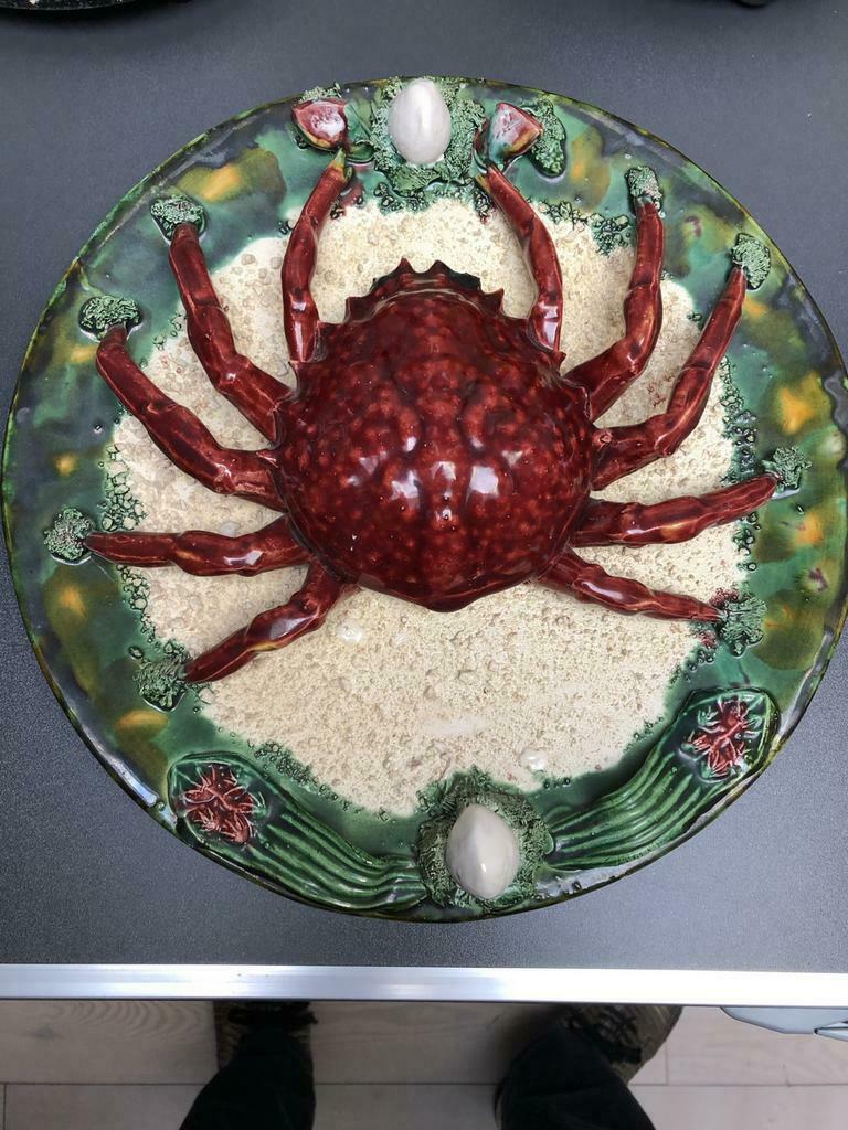 Portugese krab _bord vintage, Ophalen of Verzenden