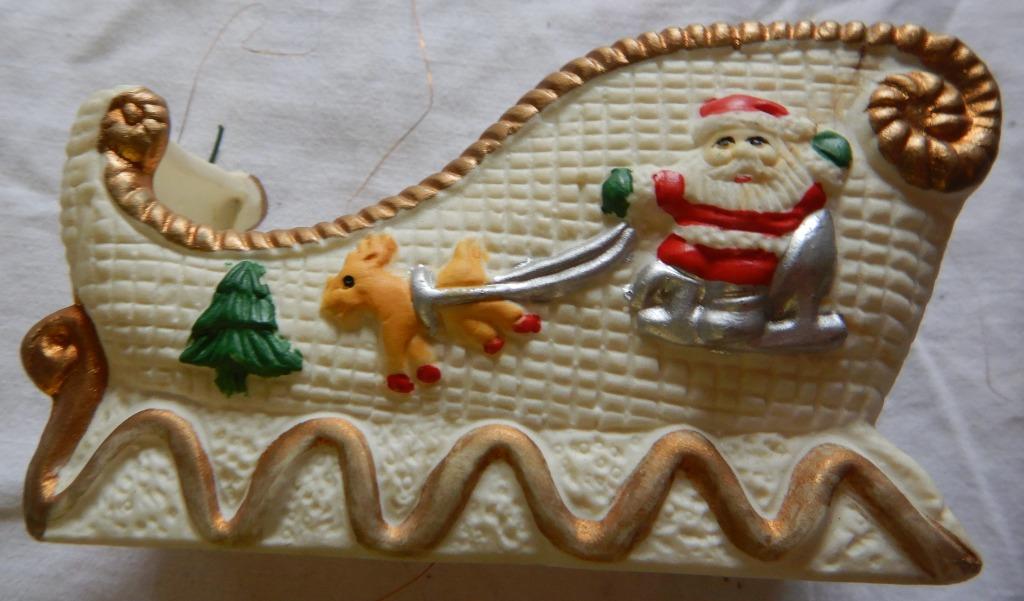 TRAINEAU du Père Noël vintage., Enlèvement ou Envoi, Comme neuf