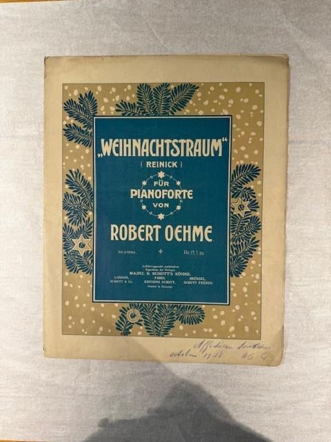 Robert Oehme – Weihnachtstraum (Reinick), Muziek en Instrumenten, Bladmuziek, Zang, Gebruikt, Klassiek, Ophalen of Verzenden