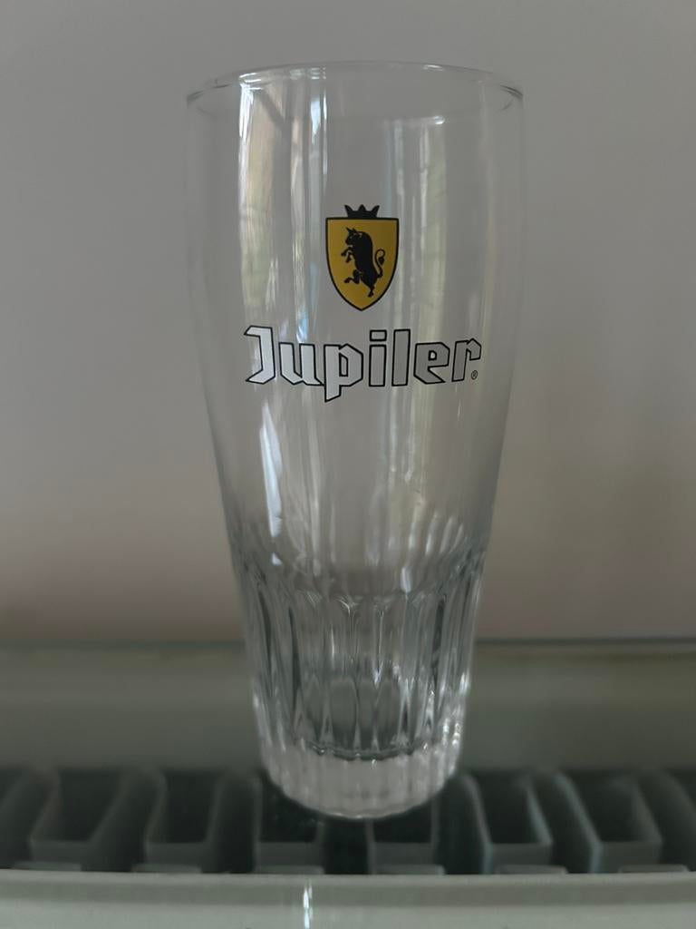 Verres à bière Jupiler 25cl logo jaune, Enlèvement, Comme neuf, Jupiler