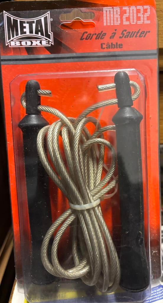 Corde a sauter câble METAL, Sports & Fitness, Enlèvement, Corde à sauter, Comme neuf