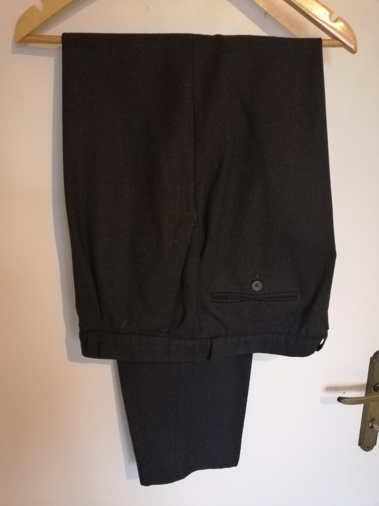 Pantalon de costume, laine, Saint Hilaire, T. 50, Ophalen of Verzenden, Zo goed als nieuw, Grijs