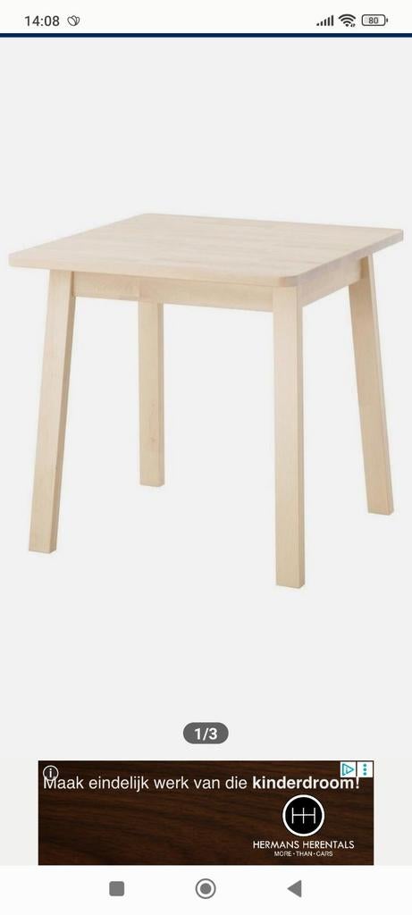Tafels norraker ikea, Huis en Inrichting, Tafels | Eettafels, Ophalen