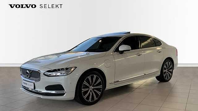 Volvo S90 Recharge Ultimate, T8 AWD Plug-inhybride + Navi +, Auto's, Volvo, Automaat, 19 g/km, 1969 cc, Wit