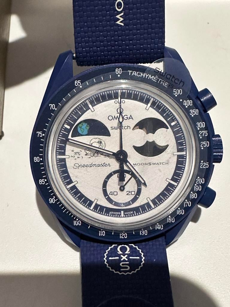 Omega x Swatch “Mission to earthphase” Moonshine gold, Enlèvement, Neuf