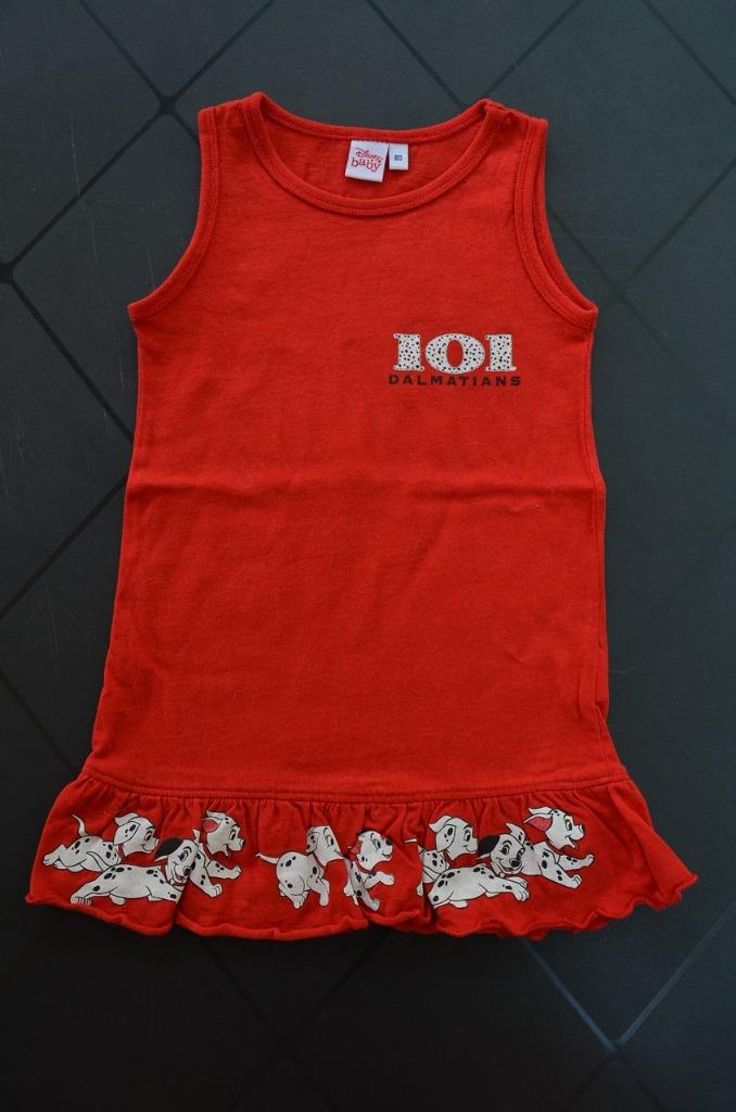 Disney baby jurkje 101 dalmatians rood maat 80, Kinderen en Baby's, Babykleding | Maat 80, Zeeman, Meisje, Jurkje of Rokje, Ophalen of Verzenden