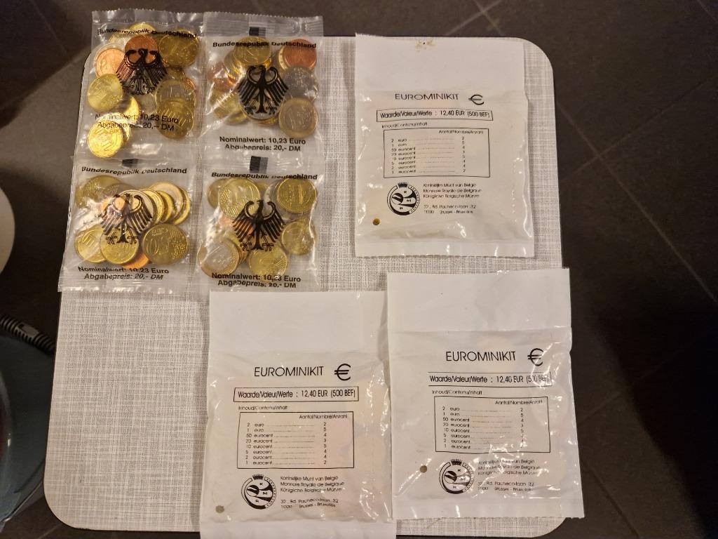 Euromunten eurominikit België en Duitsland, Postzegels en Munten, Munten | Europa | Euromunten, Ophalen of Verzenden, België, Setje
