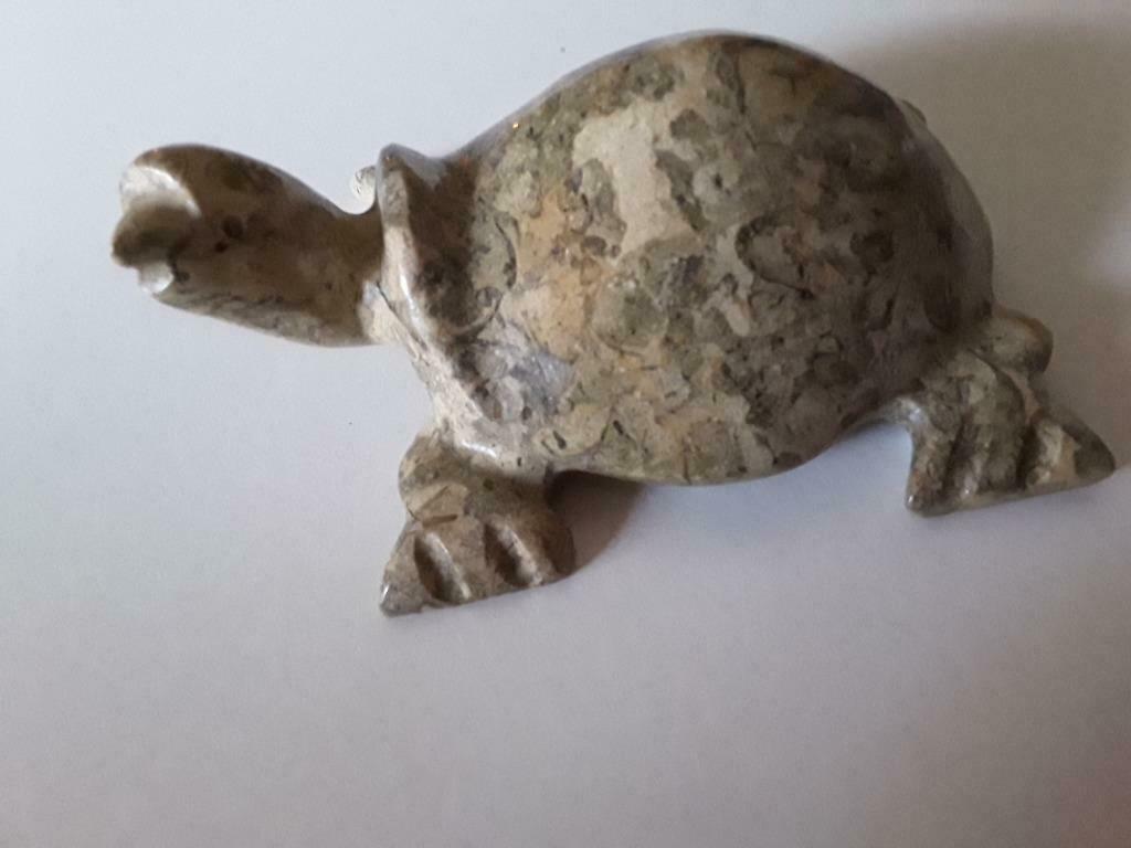 Schildpad  steen, Collections, Collections Animaux, Enlèvement ou Envoi, Comme neuf, Reptile ou Amphibien, Statue ou Figurine