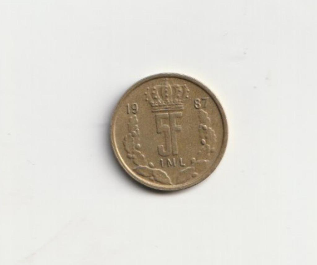 LUXEMBOURG JEAN GRAND-DUC 5 FRANCS 1987, Ophalen of Verzenden, Overige landen, Setje