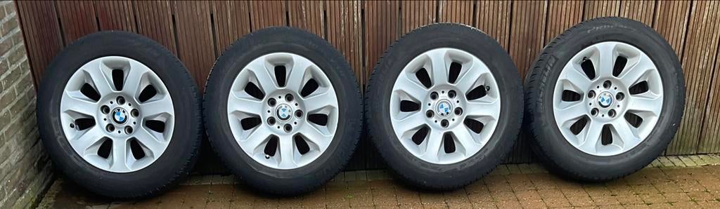 Alu. Velgen BMW met winterbanden 225 55 R16, Auto-onderdelen, Ophalen, Winterbanden, Velg(en)