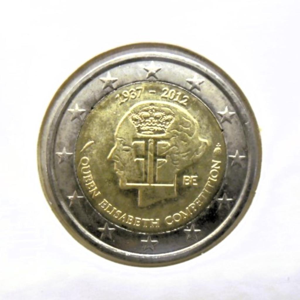 2 euro België 2012 Koningin Elisabethwedstrijd, Postzegels en Munten, Verzenden, België, 2 euro, Losse munt