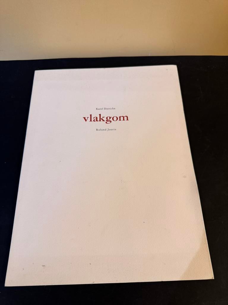 Vlakgom kunstenaar Karel Dierickx en schrijver Roland Jooris, Antiquités & Art, Art | Autres Art, Enlèvement ou Envoi