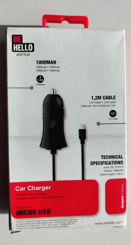 chargeur de voiture, Enlèvement ou Envoi, Neuf