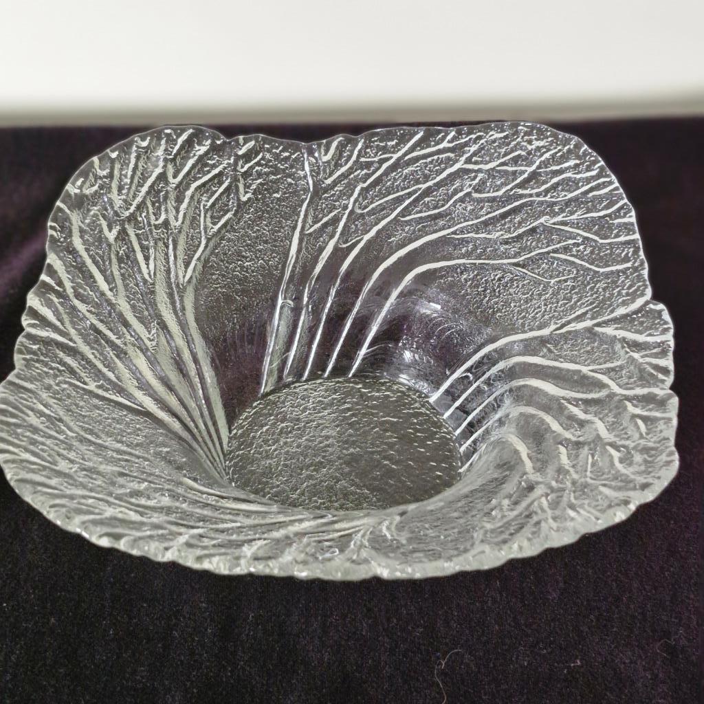 Bol en verre structuré Lasisepat Mantsala « Forest », Antiquités & Art, Antiquités | Verre & Cristal, Enlèvement ou Envoi