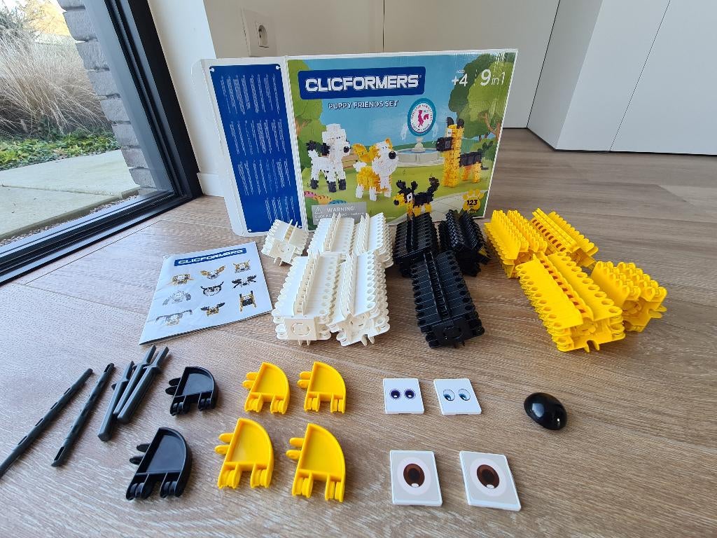Clicformers Puppies Friends bouwset, Kinderen en Baby's, Speelgoed | Bouwstenen, Ophalen, Zo goed als nieuw, Overige merken