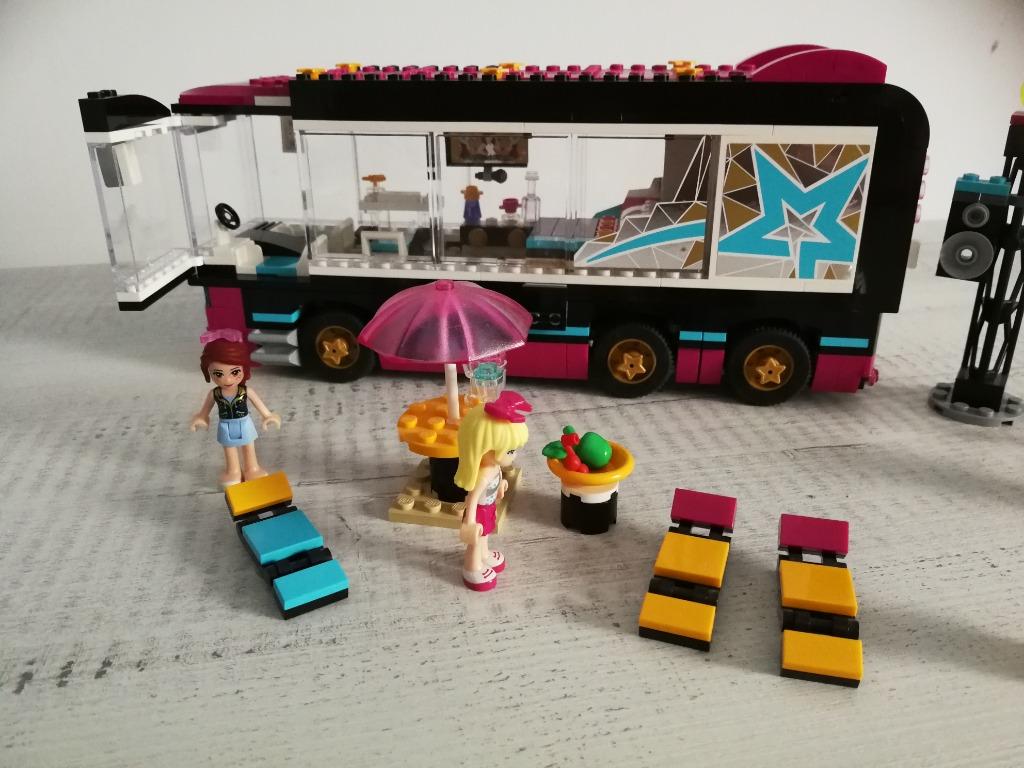 Lego Friends 41106 'Popster Toerbus', Ophalen of Verzenden, Zo goed als nieuw, Complete set, Lego