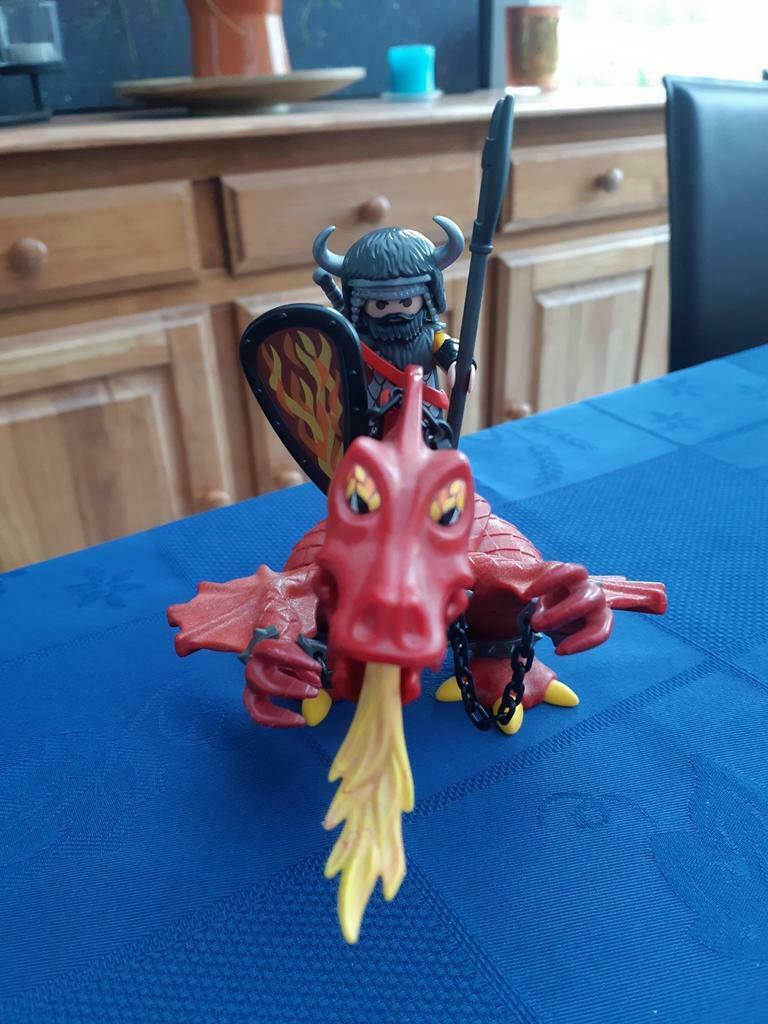 Playmobil ridder rode draak, Ophalen, Zo goed als nieuw