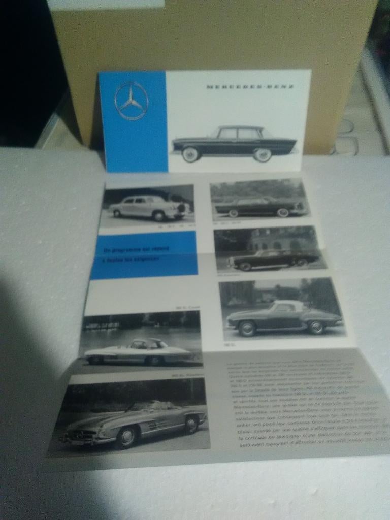 Mercedes 1960 ' publicité de garage, Livres, Autos | Brochures & Magazines, Enlèvement ou Envoi, Utilisé, Mercedes