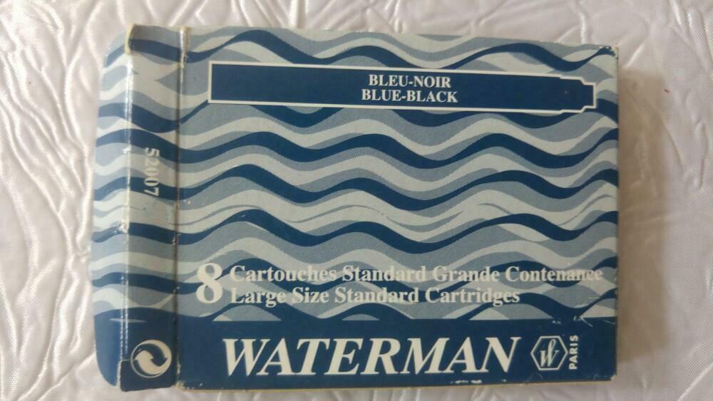 Vintage 4 Cartouches Waterman Paris bleu noirs stylo 2000, Ophalen of Verzenden, Nieuw in verpakking