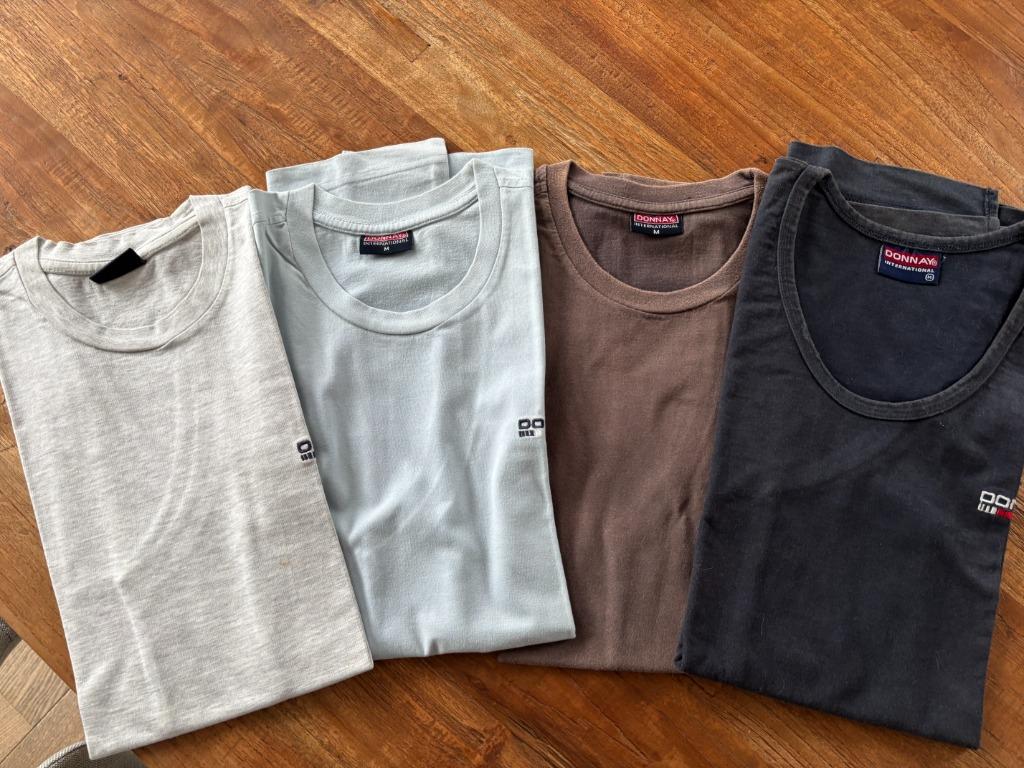 4 T-shirts Donnay taille M, Vêtements | Hommes, Enlèvement ou Envoi, Porté, Bleu, Taille 48/50 (M)