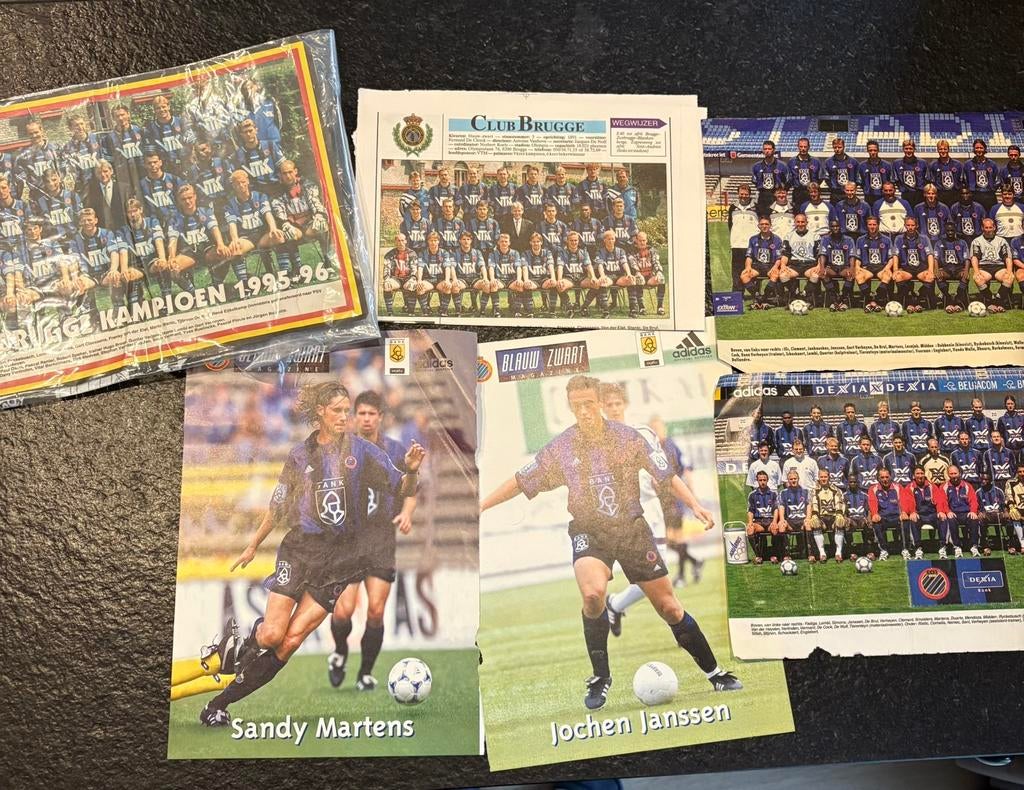 Diverse posters Club Brugge, Ophalen, Gebruikt, Poster, Plaatje of Sticker