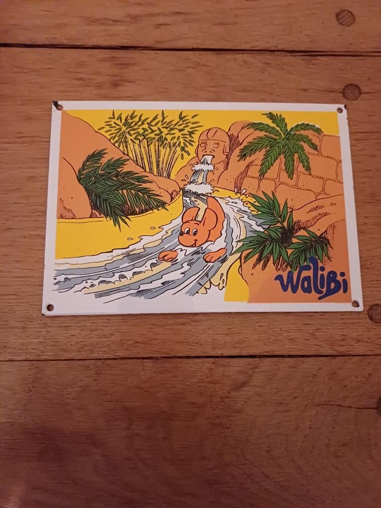 Geëmailleerde Walibi-plaat uit 1992 — beperkte oplage., Tickets en Kaartjes