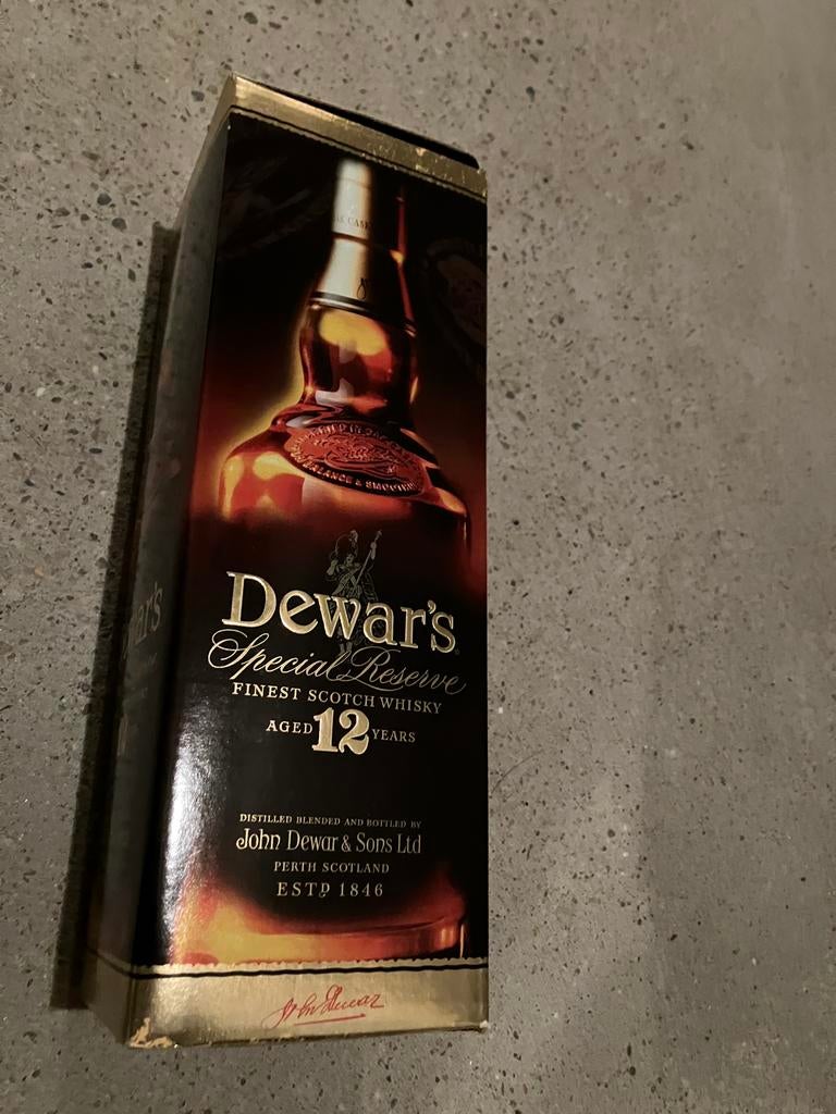 DEWAR'S 12 jaar oude Scotch whisky, hoge kwaliteit, 1 liter, Overige gebieden, Overige typen, Nieuw, Ophalen of Verzenden