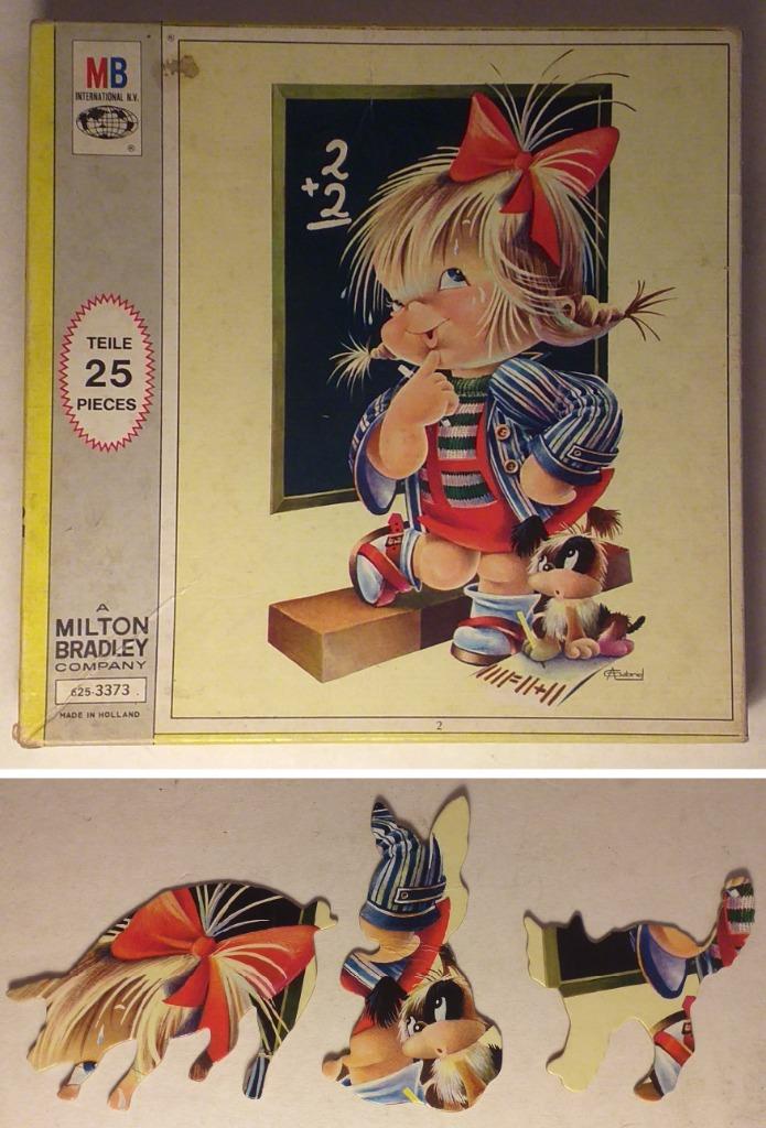 Oude kinderpuzzel met bijzonder stukjes, Kinderen en Baby's, Speelgoed | Kinderpuzzels, Ophalen of Verzenden