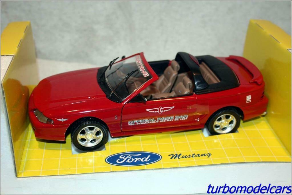 Ford Mustang Cobra Pace Car 1/18 Jouefevolution, Ophalen of Verzenden, Zo goed als nieuw, Auto, Overige merken