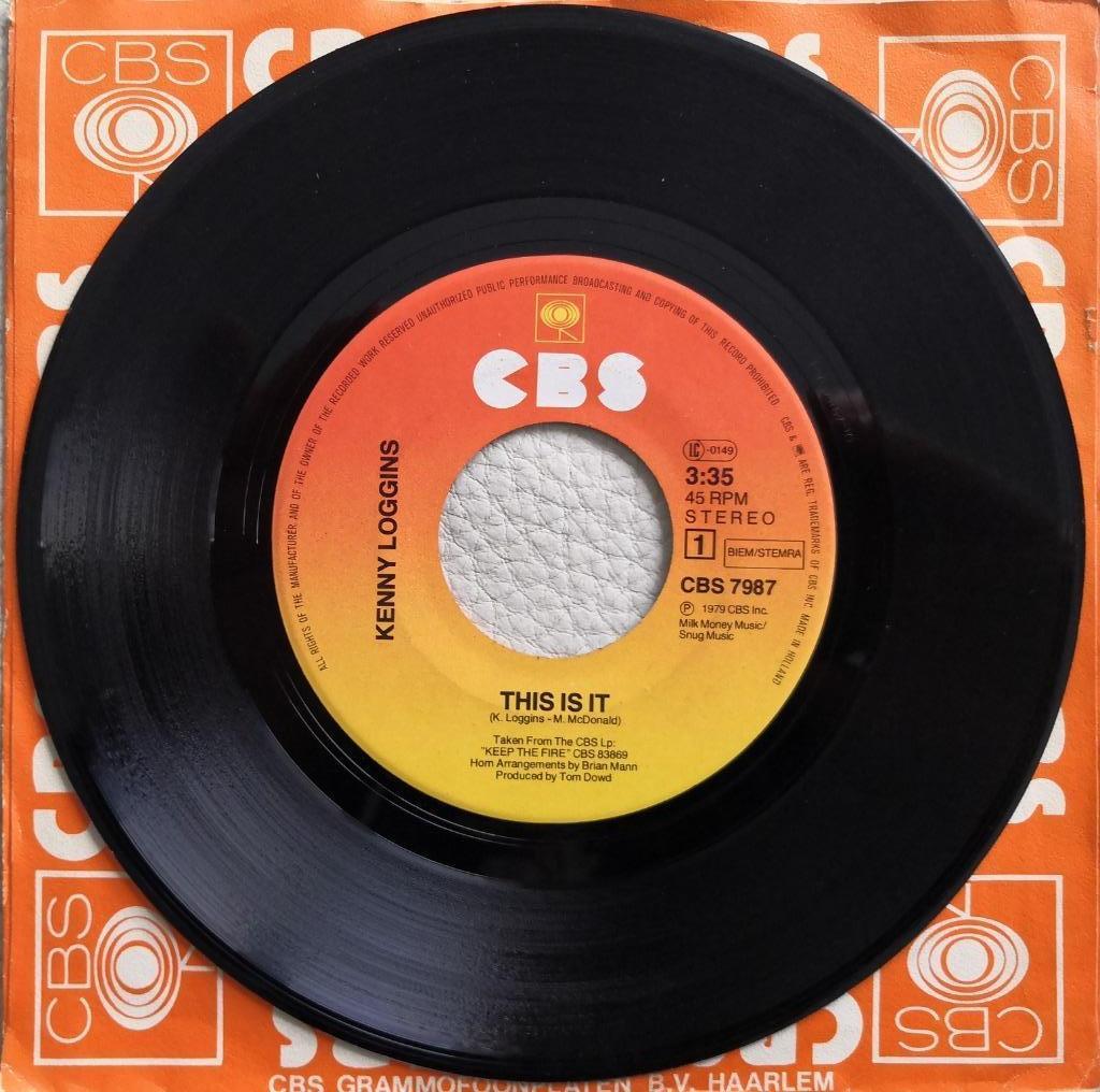 KENNY LOGGINS - This is it (single), Ophalen of Verzenden, Zo goed als nieuw, Pop