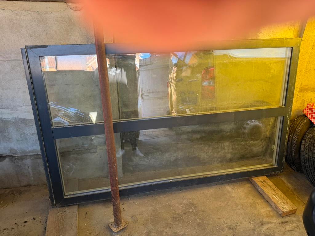 Dubbel draai-kiepraam triple glas, Ophalen, Zo goed als nieuw