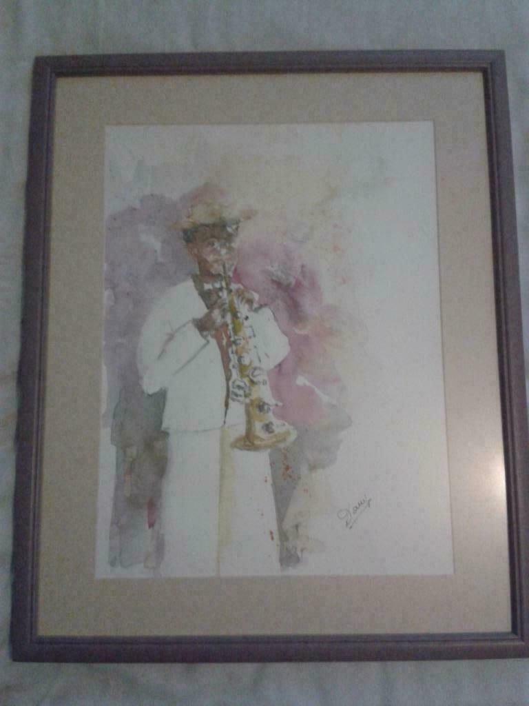 Mooie frisse aquarel, Ophalen, Minder dan 50 cm, Oorspronkelijke maker, Zo goed als nieuw