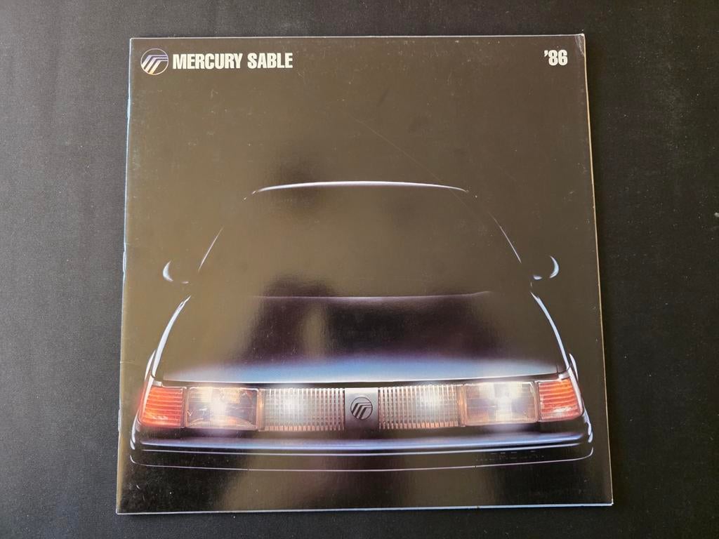 Brochure Mercury Sable 1986 pour les États-Unis, Enlèvement ou Envoi