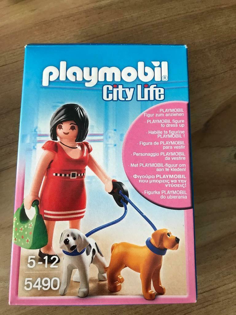 Playmobil set meisje met hondjes...., Ophalen of Verzenden, Gebruikt