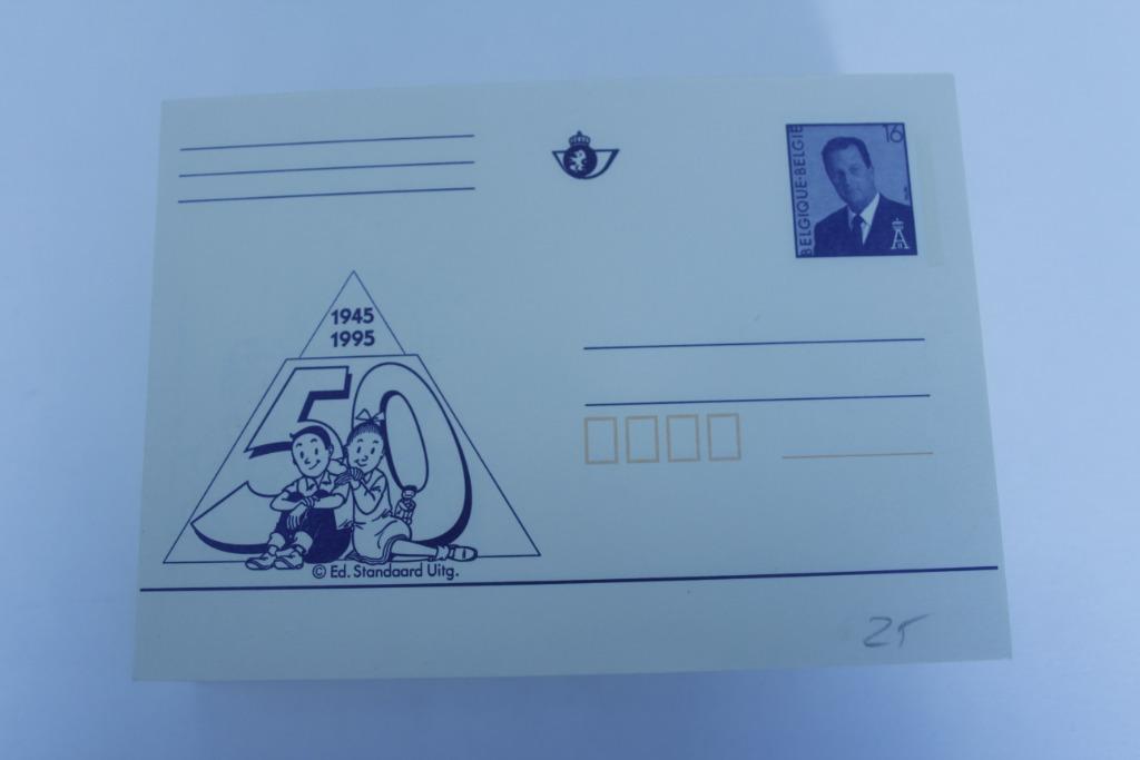 Stripfiguren Belgische Postkaarten       moeilijk te vinden!, Verzamelen, Ophalen of Verzenden, 1980 tot heden, Ongelopen, Overige thema's