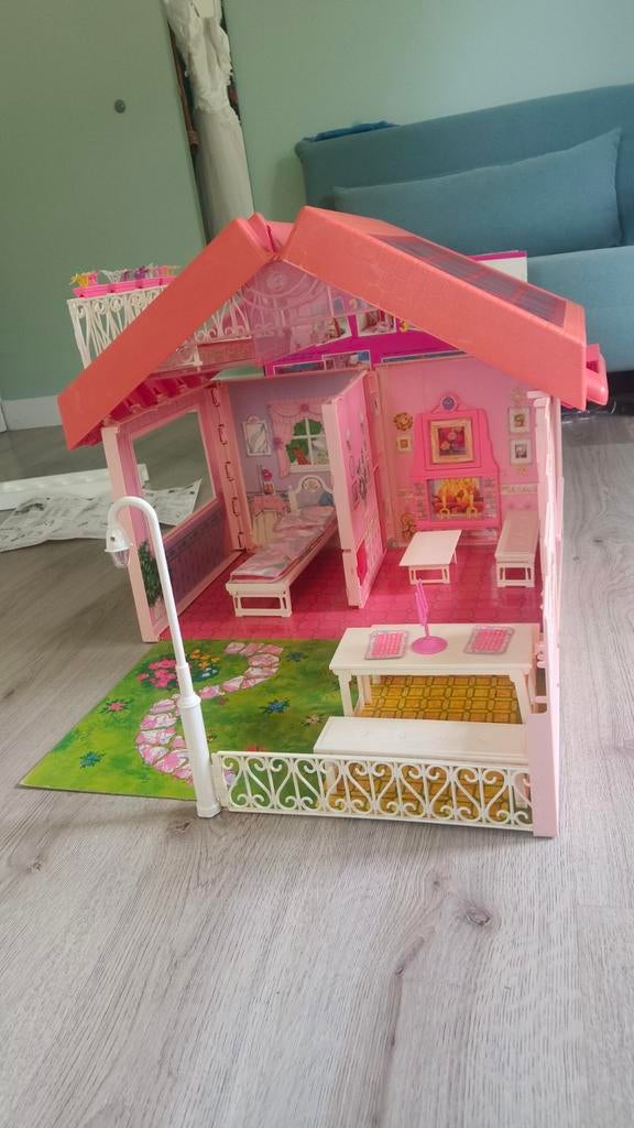 toverhuis magic house villa magique barbie mattel 1545 90's, Kinderen en Baby's, Speelgoed | Poppenhuizen, Gebruikt, Poppenhuis