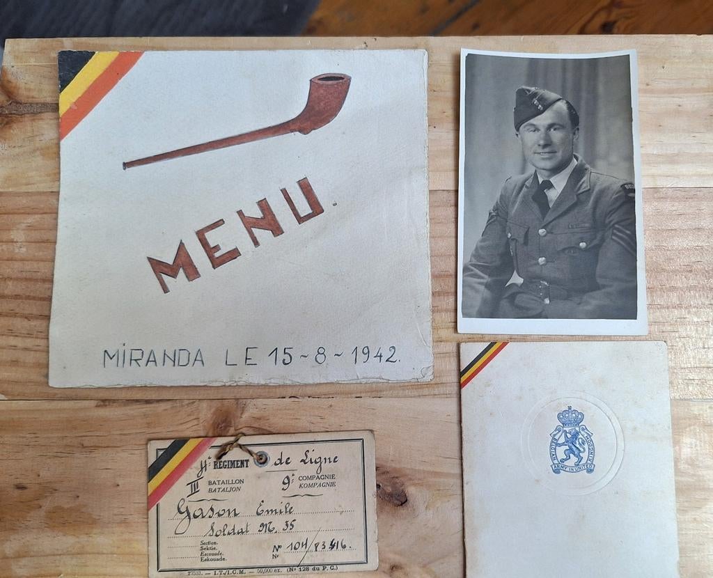 WO2 ABBL Belgisch soldatenkamp Miranda Brigade Piron, Verzamelen, Ophalen of Verzenden