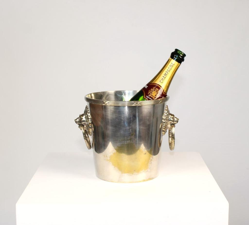 ancien seau à champagne en métal argenté, Antiquités & Art, Enlèvement ou Envoi