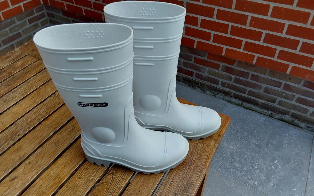 OXXA BASIC witte rubberen laarzen, Ophalen, Zo goed als nieuw, Dames, Laarzen