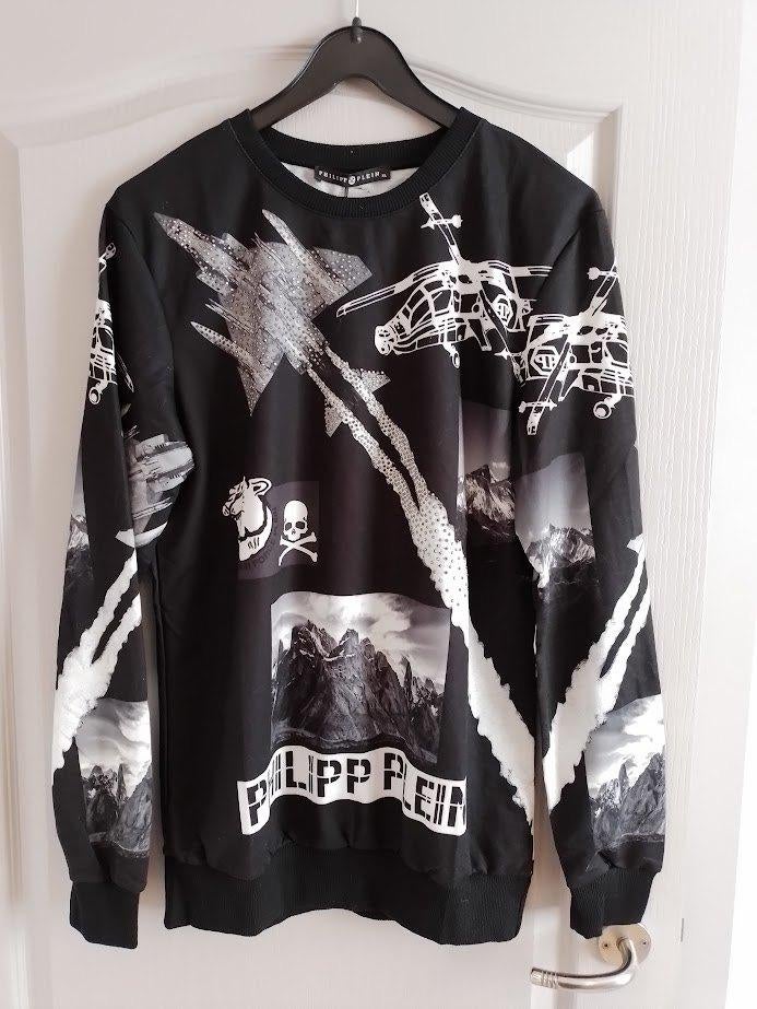 Sweater Philipp Plein, Zwart, Ophalen of Verzenden, Philipp Plein, Maat 56/58 (XL)