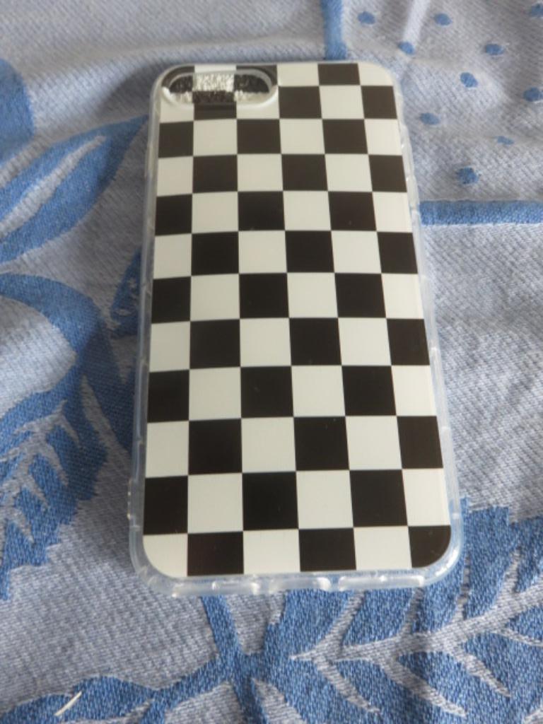 Wit-zwart geblokt GSM Hoesje -- nieuw -- Shein, Ophalen of Verzenden, Nieuw, Hoesje of Tasje