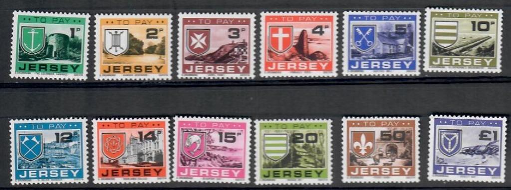 Jersey yvertnrs.: Taxe 21/32 postfris, Ophalen of Verzenden, Postfris