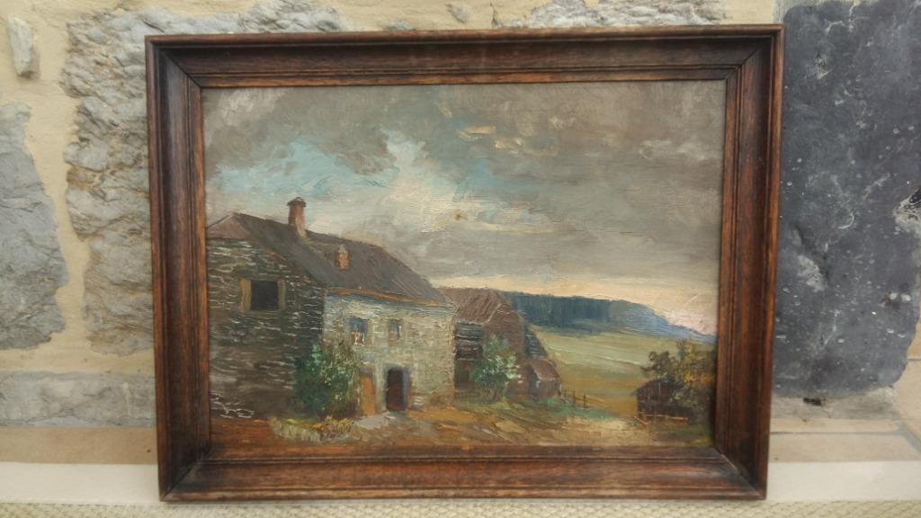 Peinture à l'huile de Pepinster | 1938, Antiquités & Art, Art | Peinture | Classique, Enlèvement ou Envoi