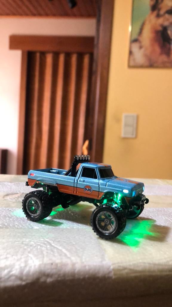 RC BIGFOOT monster truck crawler 1/64 RTR Nagelnieuw, Elektro, Auto offroad, Nieuw, Ophalen of Verzenden